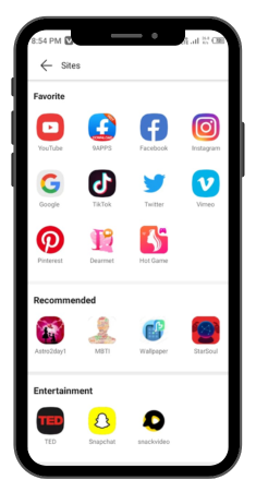 Various Websites Support